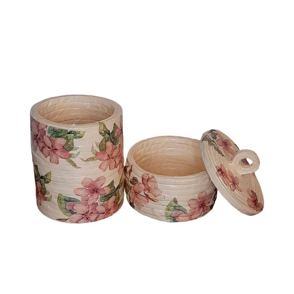 Set of Trinket Box & Pencil Stand (Peach)